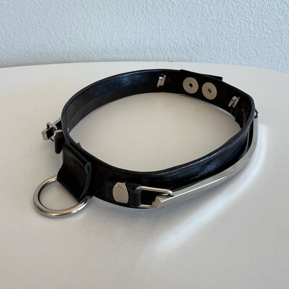 Dolls Kill Clumsy Cat Leather Choker